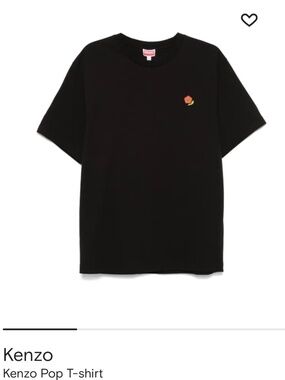 Kenzo pop flower crest black men’s T-shirt in the size medium.